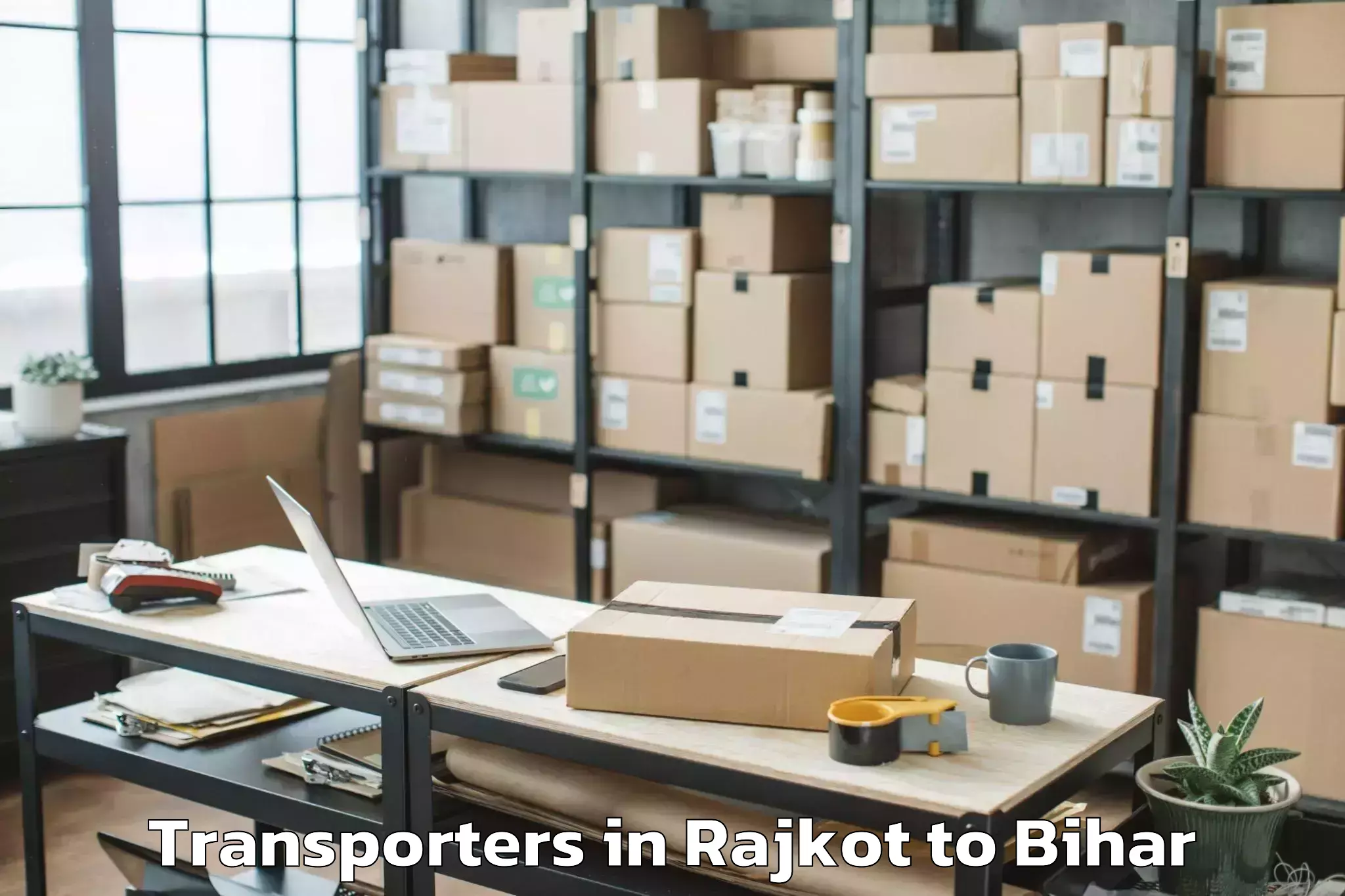 Top Rajkot to Tilka Manjhi Bhagalpur Univers Transporters Available